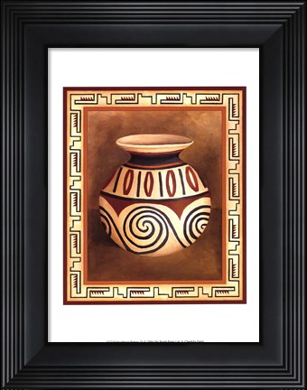 Framed Southwest Pottery IV Print