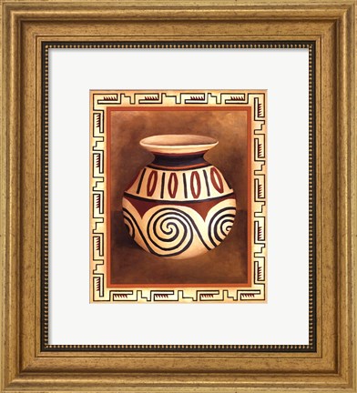 Framed Southwest Pottery IV Print
