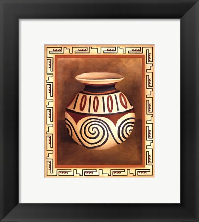 Framed Southwest Pottery IV Print