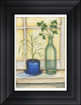 Framed Sunkissed Herbs II Print
