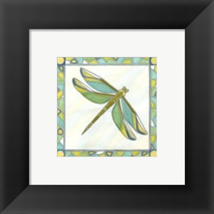 Framed Luminous Dragonfly I Print