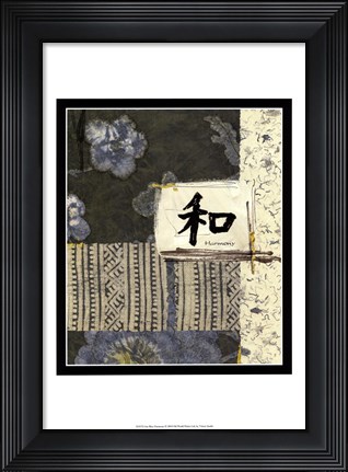 Framed Sea Blue Harmony Print