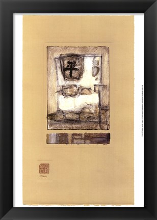 Framed Chinese Series - Peace I Print