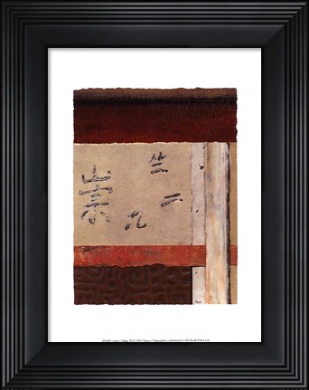 Framed Asian Collage III Print