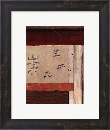 Framed Asian Collage III Print