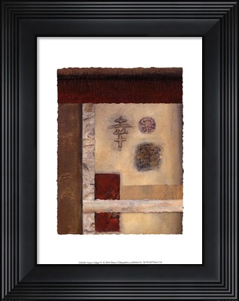 Framed Asian Collage IV Print