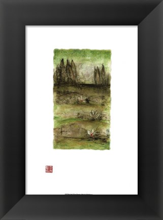 Framed Water Garden II Print