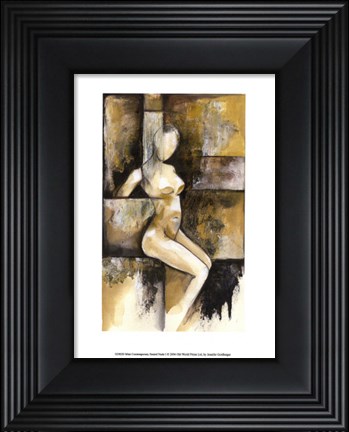 Framed Mini-Contemporary Seated Nude I Print