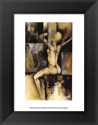 Framed Mini-Contemporary Seated Nude II Print