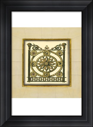 Framed Gate in Gesso III (H) Print
