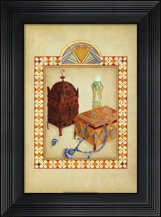Framed Moroccan Treasures I Print