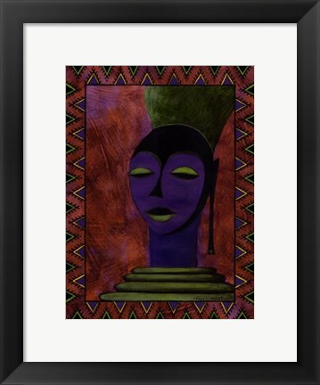 Framed African Beauty II Print