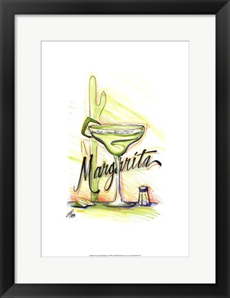 Framed Drink up...Margarita Print