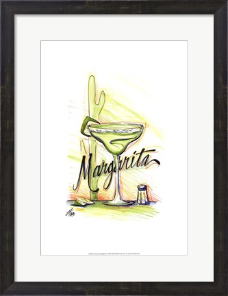 Framed Drink up...Margarita Print