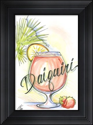 Framed Drink up...Daiquiri Print