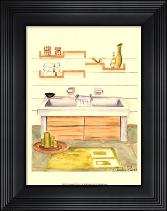 Framed Zen Bath II Print