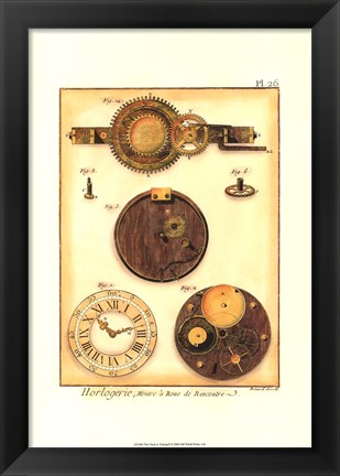 Framed Clock is Ticking II Print