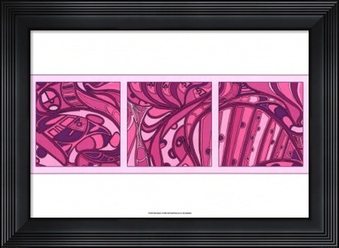 Framed Pink Fission I Print
