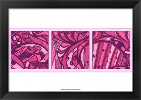 Framed Pink Fission I Print