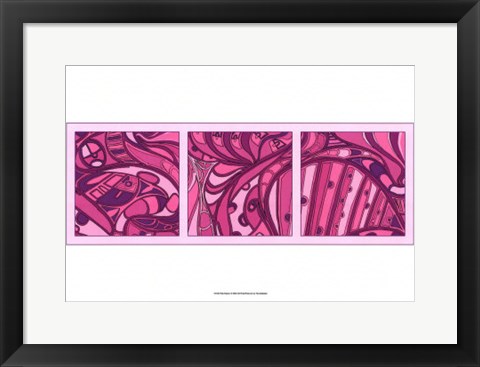 Framed Pink Fission I Print