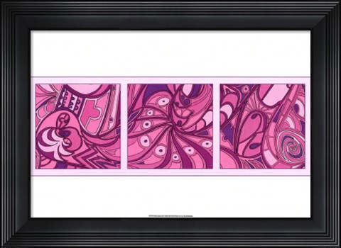 Framed Pink Fission II Print