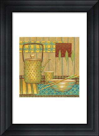Framed Willow Tea Pot Print