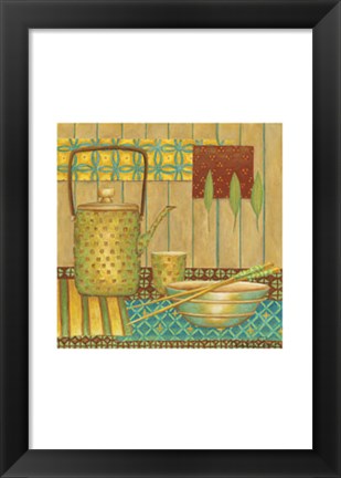 Framed Willow Tea Pot Print