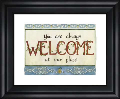 Framed Welcome Print