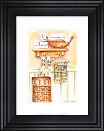 Framed Laundry Day I (PT) Print