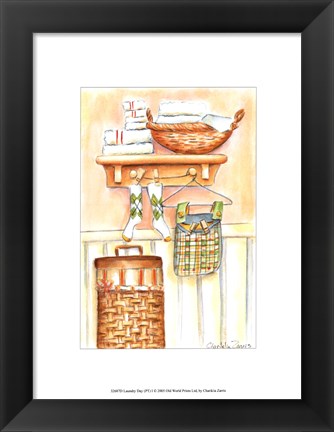 Framed Laundry Day I (PT) Print