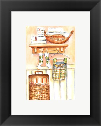 Framed Laundry Day I (PT) Print