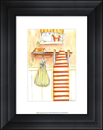 Framed Laundry Day II (PT) Print