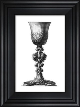 Framed Black &amp; White Goblet II (SC) Print