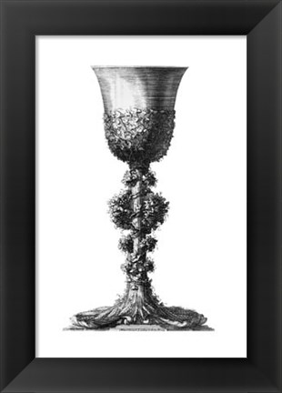 Framed Black &amp; White Goblet II (SC) Print