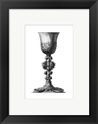 Framed Black &amp; White Goblet II (SC) Print