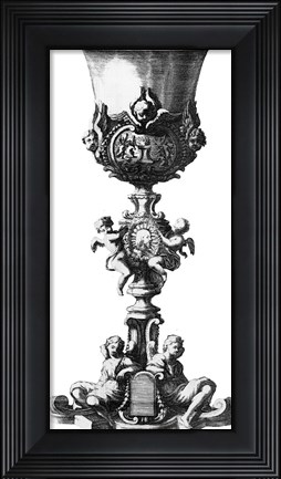 Framed Black &amp; White Goblet III (SC) Print