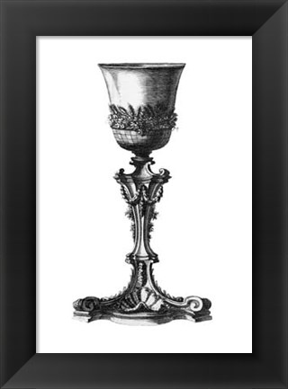 Framed Black &amp; White Goblet IV (SC) Print