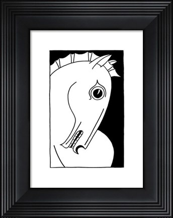 Framed Chevaux d' Homme I Print
