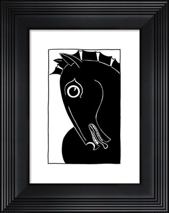 Framed Chevaux d&#39; Homme II Print