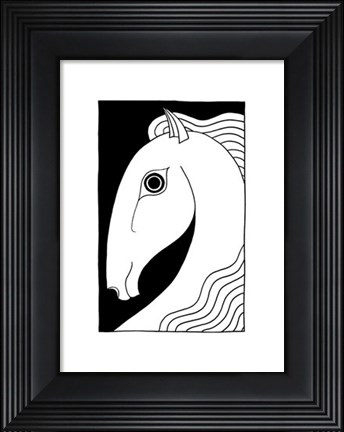 Framed Chevaux d' Femme II Print