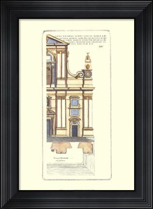 Framed Classical Faade I Print