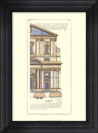 Framed Classical Faade II Print