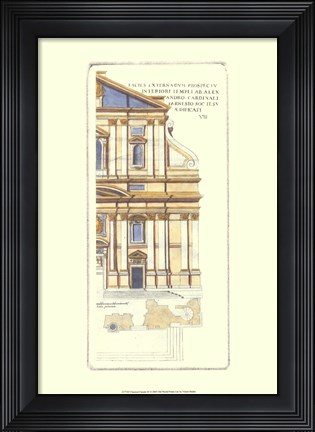 Framed Classical Faade III Print