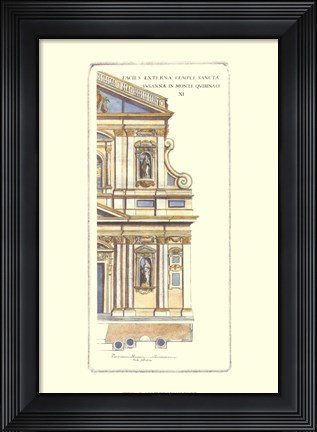 Framed Classical Faade IV Print