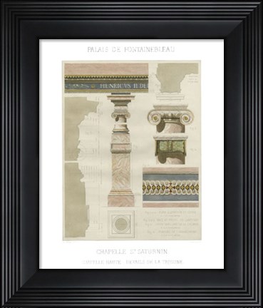 Framed Palais de Fontainbleu I Print