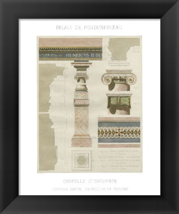 Framed Palais de Fontainbleu I Print