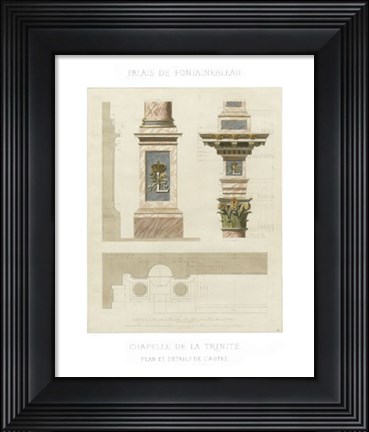 Framed Palais de Fontainbleu II Print
