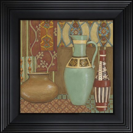 Framed Tapestry Still Life I Print