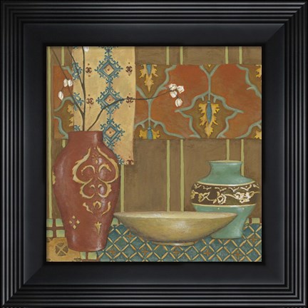 Framed Tapestry Still Life II Print