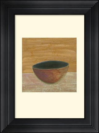 Framed Rustic Bowl III Print